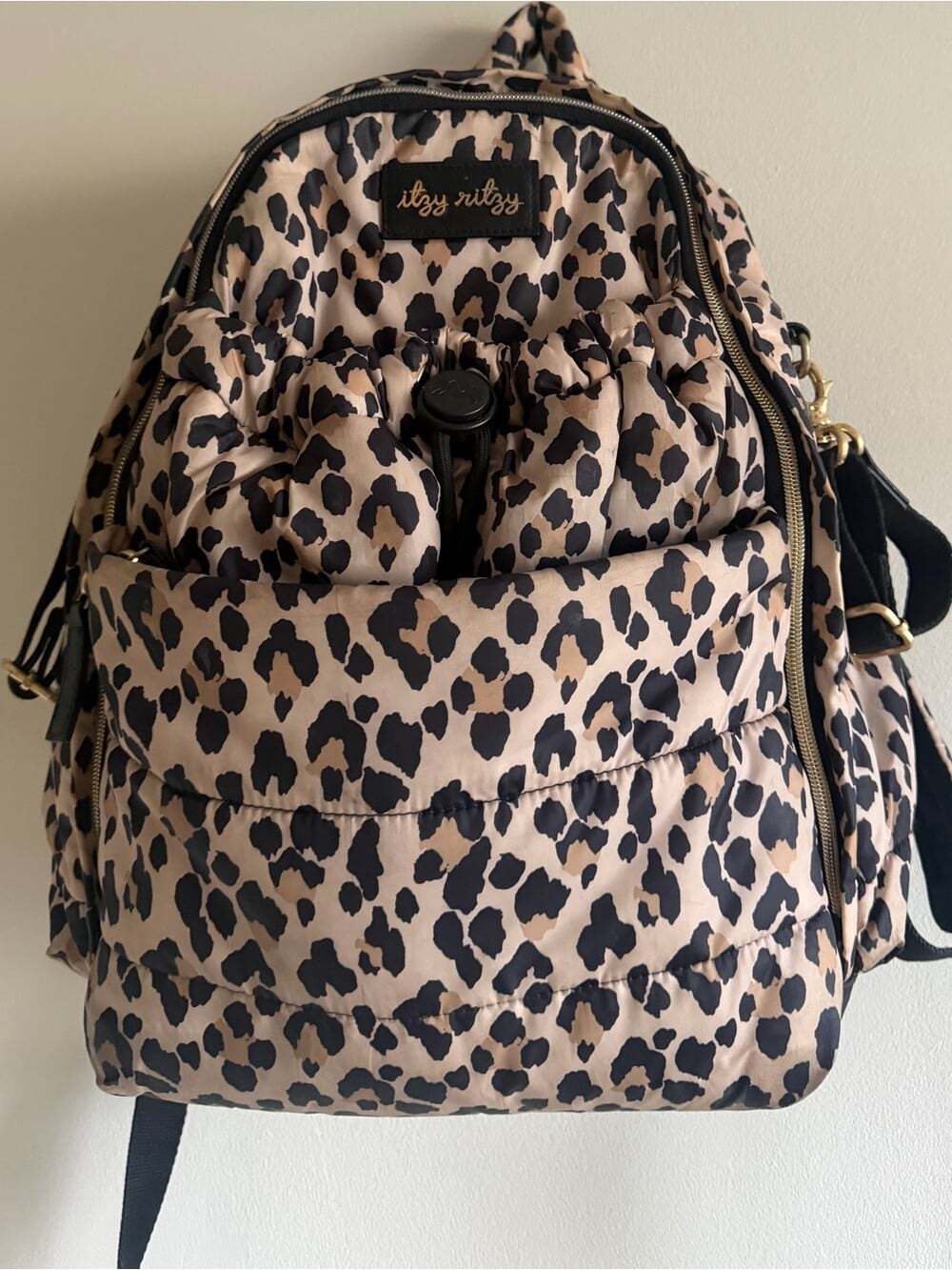 Itzy Ritzy Leopard Print Convertible Diaper Bag Backpack / Tote